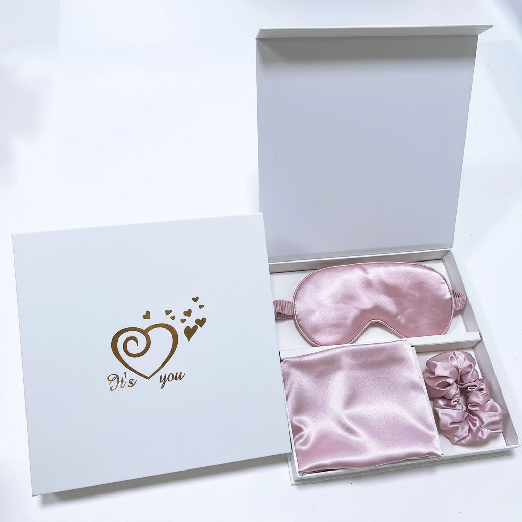 Silk Sleep Gift Set | Eye Mask, Pillowcase & Hair Tie