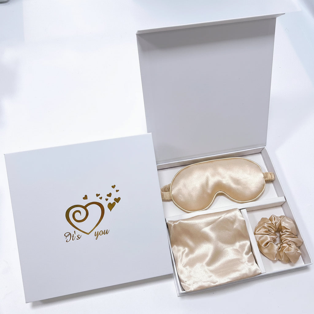Silk Sleep Gift Set | Eye Mask, Pillowcase & Hair Tie