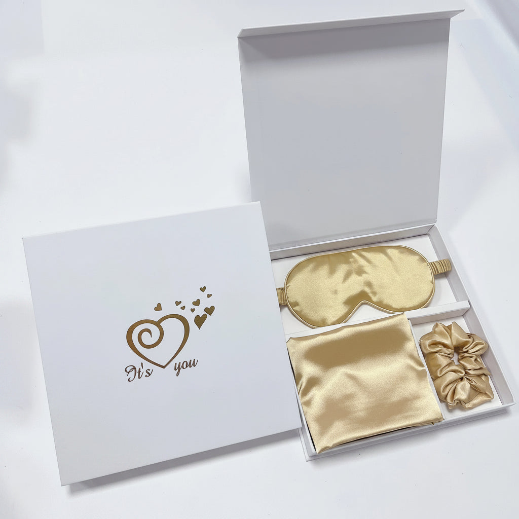 Silk Sleep Gift Set | Eye Mask, Pillowcase & Hair Tie