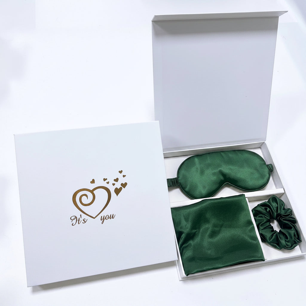 Silk Sleep Gift Set | Eye Mask, Pillowcase & Hair Tie