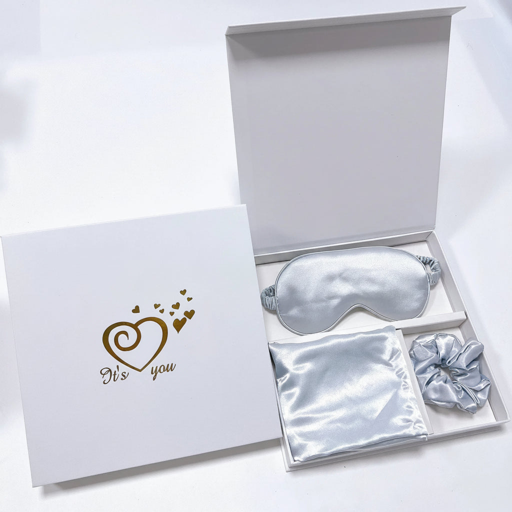 Silk Sleep Gift Set | Eye Mask, Pillowcase & Hair Tie