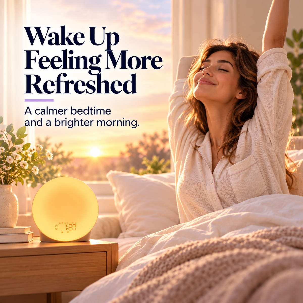 SMART Sunrise Wake Up Alarm Clock