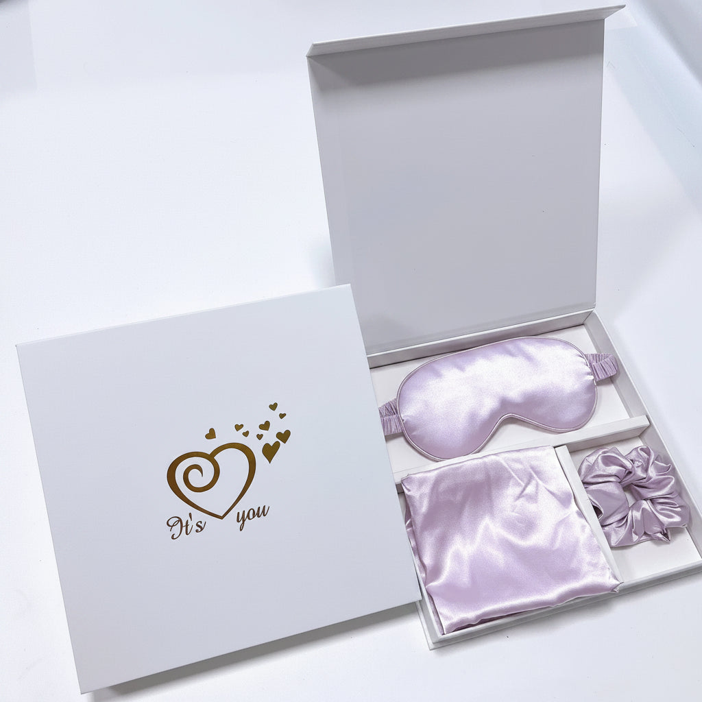 Silk Sleep Gift Set | Eye Mask, Pillowcase & Hair Tie