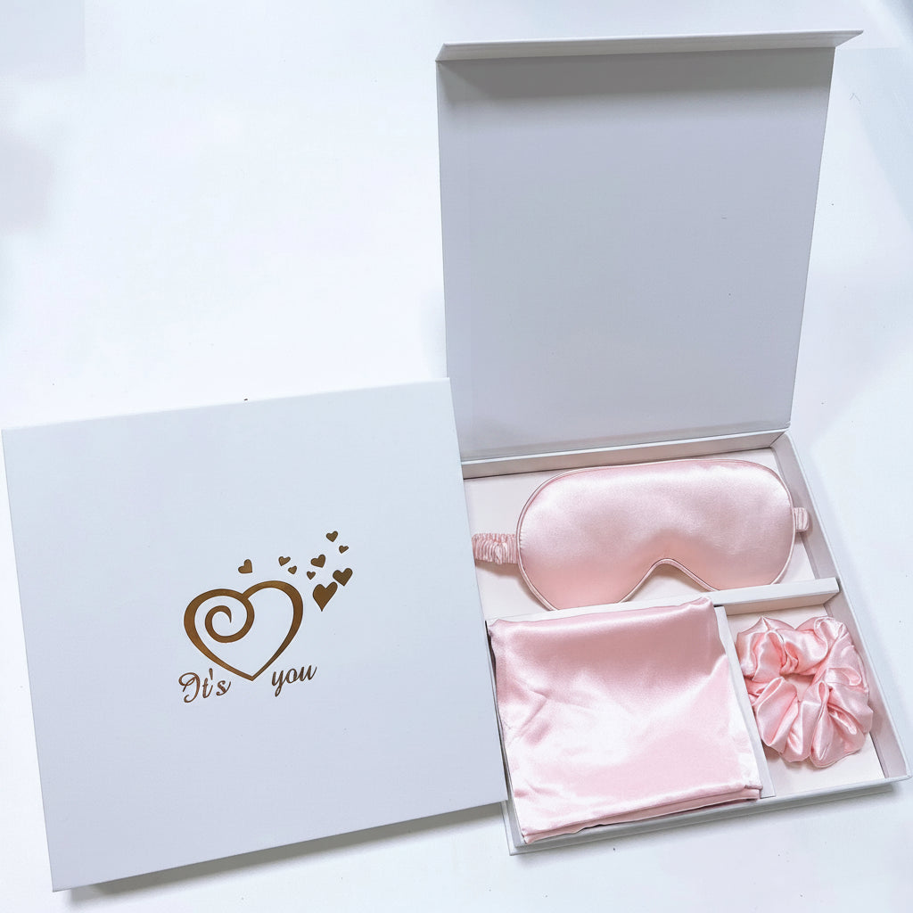 Silk Sleep Gift Set | Eye Mask, Pillowcase & Hair Tie