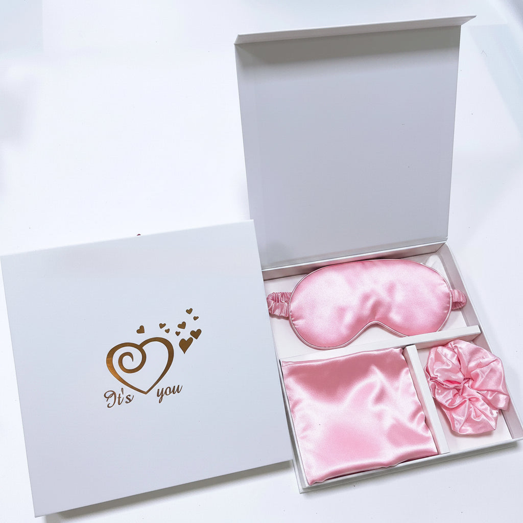 Silk Sleep Gift Set | Eye Mask, Pillowcase & Hair Tie