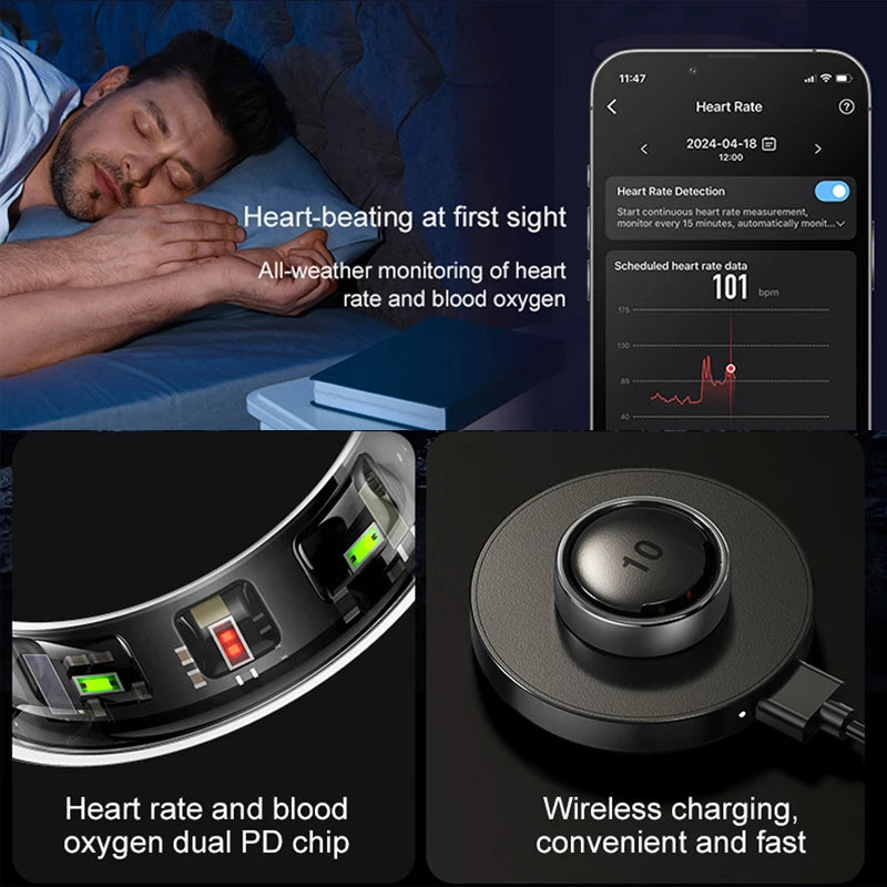 Smart Ring with Health & Sleep Tracking